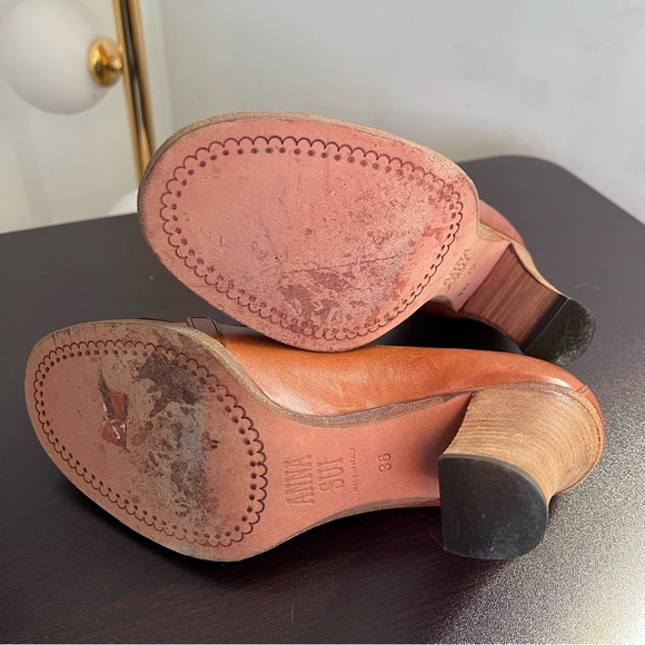 Anna Sui Loafers Killtie Heels 6 - Picture 7 of 12